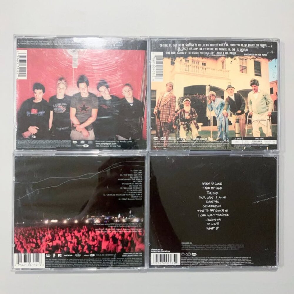 Simple Plan CD Lot No Pads Still Not Getting Any MTV Hard Rock Live Self Titled - Picture 2 of 3
